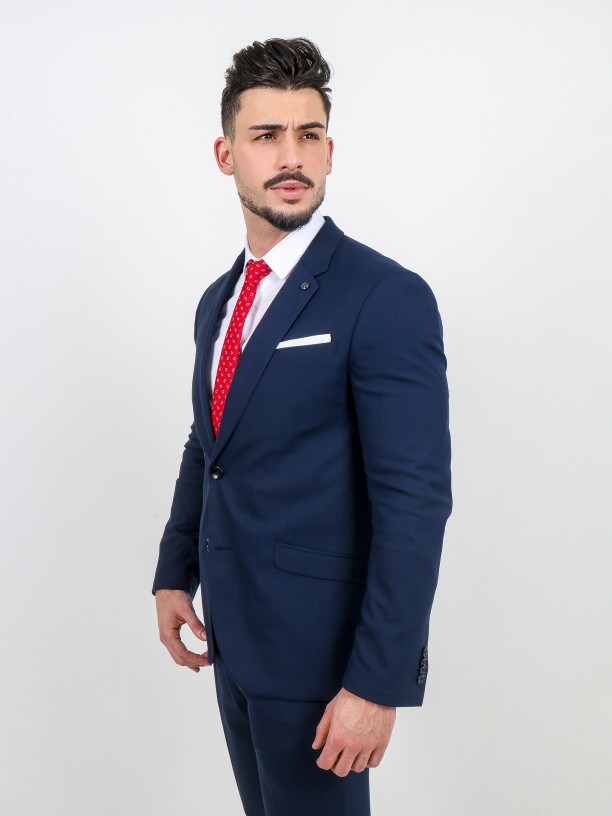 Elegant slim fit blazer recycled fabric