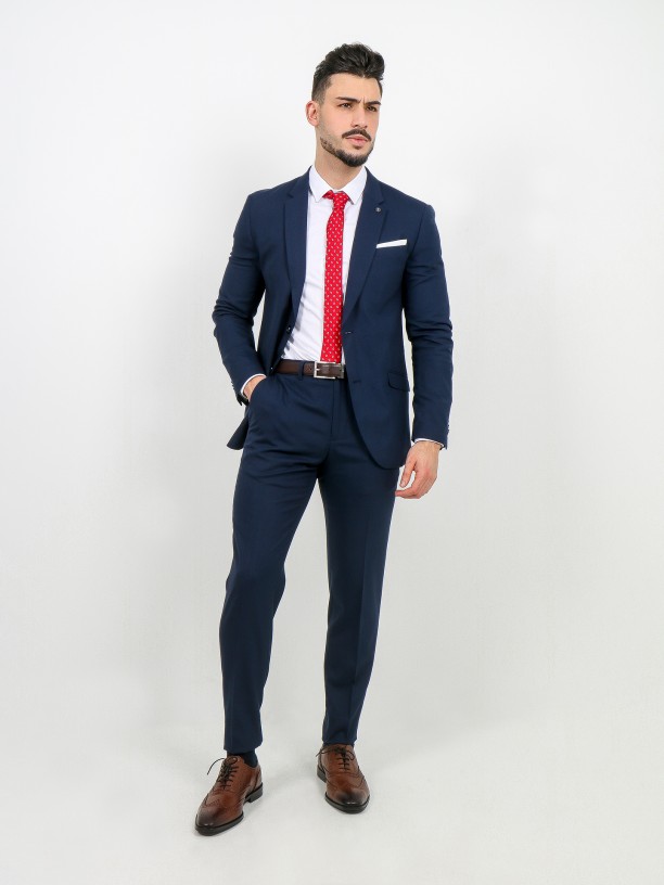 Elegant slim fit blazer recycled fabric