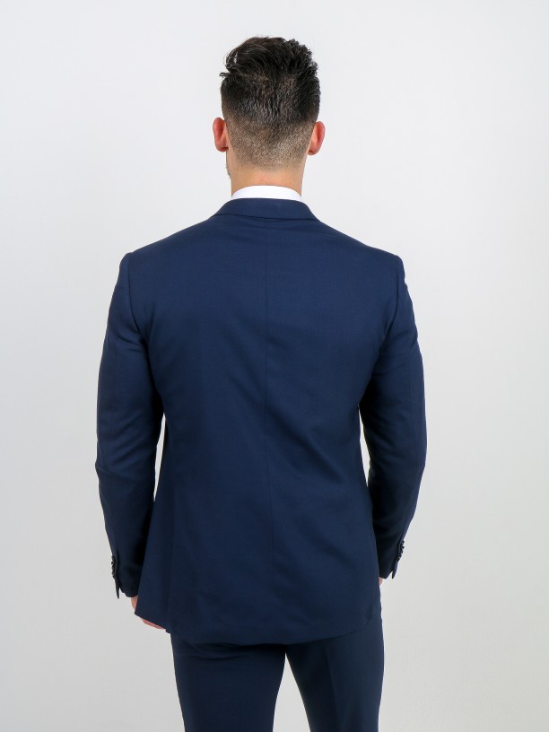 Blazer clssico slim fit recycled fabric