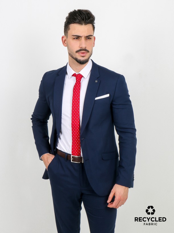 Elegant slim fit blazer recycled fabric