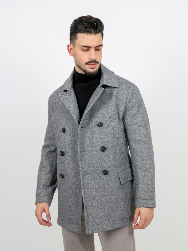 Double breasted long coat