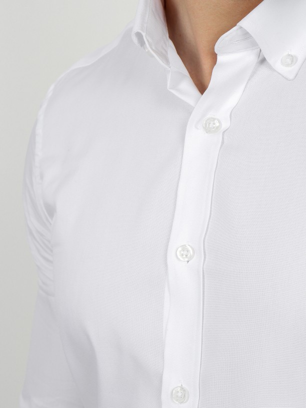 Plain cotton casual shirt