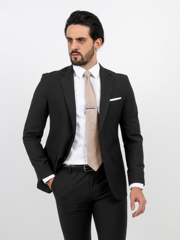 Traje de micro estampado regular fit Traje de micro estampado regular fit