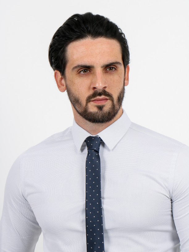 Micro pattern slim fit shirt Micro pattern slim fit shirt