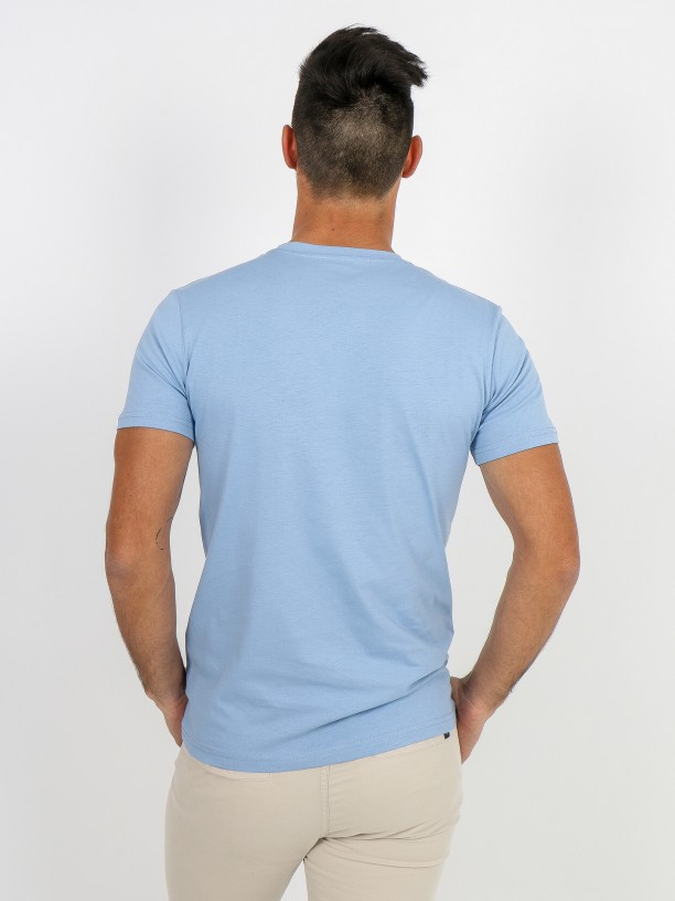 Cotton plain t-shirt round collar Cotton plain t-shirt round collar