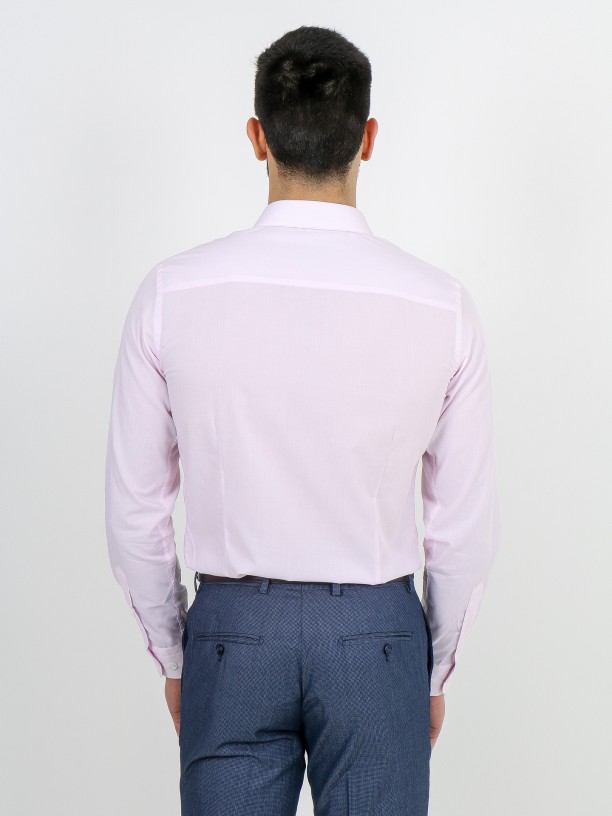 Plain slim fit classic shirt