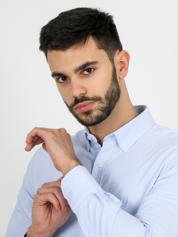 Camisa de algodo com bordado