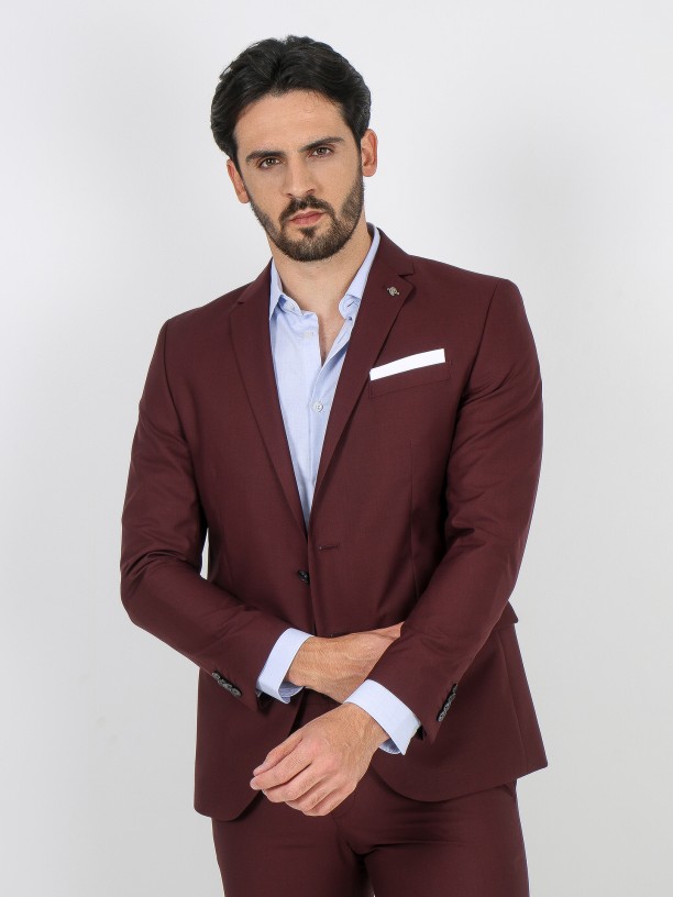 Fato liso slim fit Fato liso slim fit
