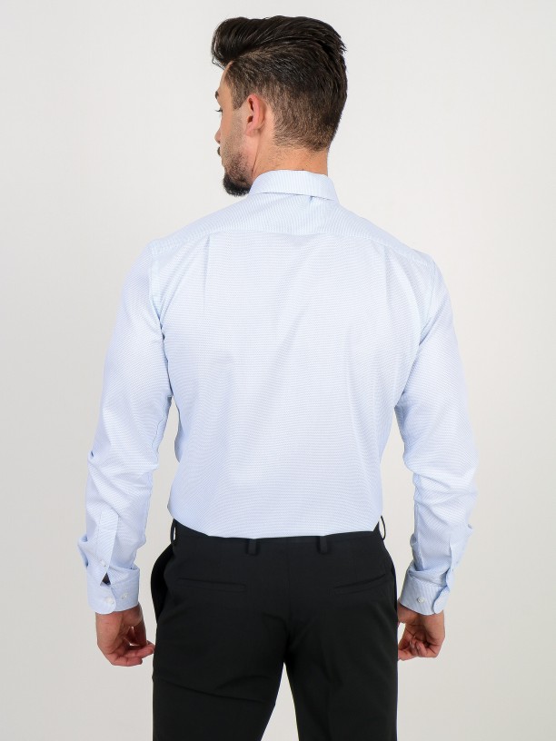 Regular fit micro pattern classic shirt Regular fit micro pattern classic shirt
