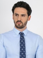 Camisa clássica slim fit micro estrutura Camisa clássica slim fit micro estrutura