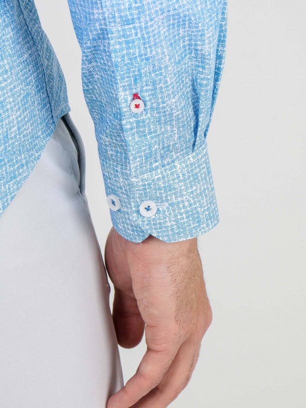 Cotton shirt with pattern