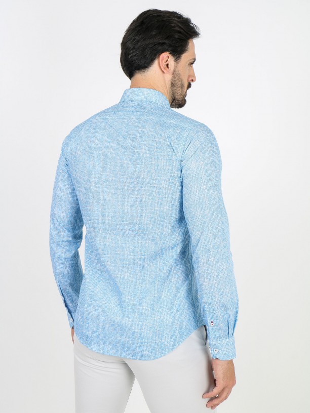 Camisa de algodão com padrão