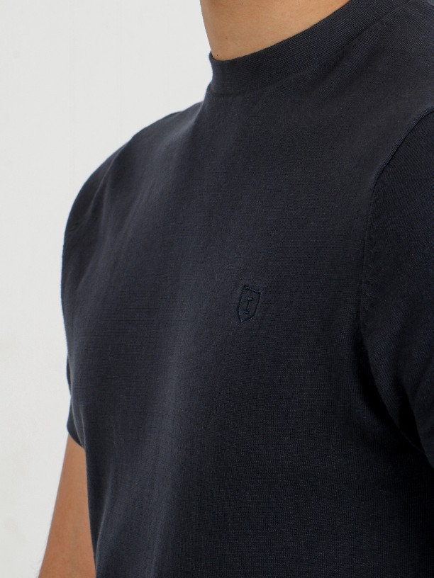 Camiseta de punto slim algodón Camiseta de punto slim algodón