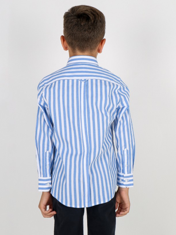 Cotton striped pattern shirt kids