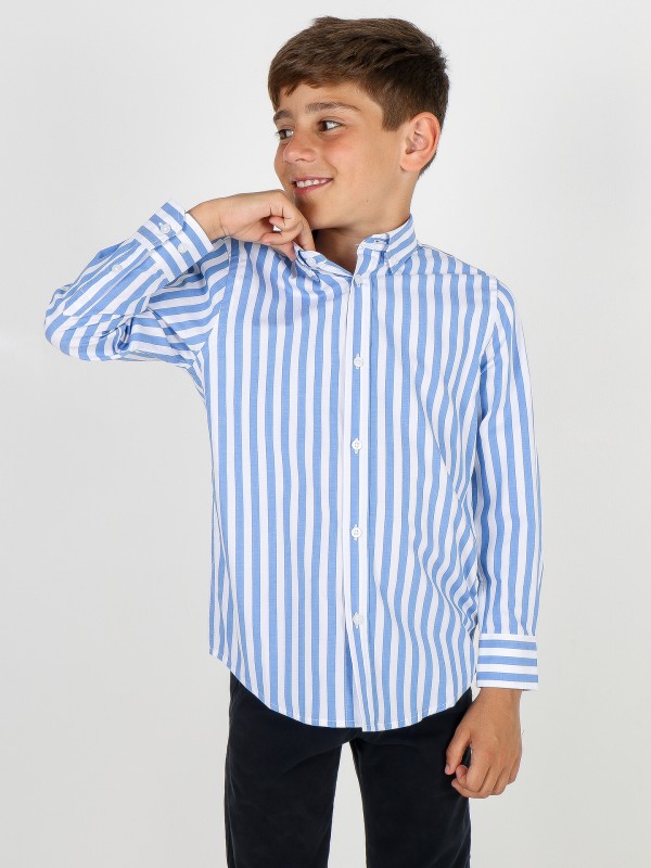 Cotton striped pattern shirt kids