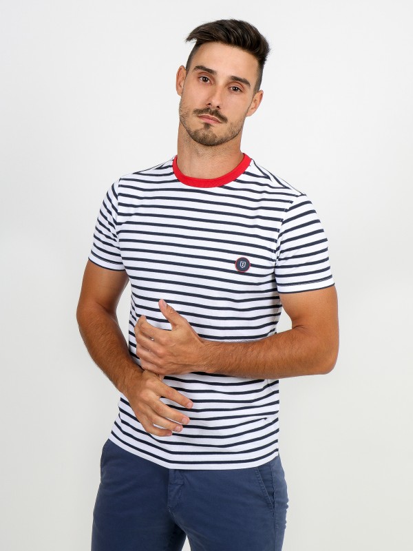 100% cotton striped t-shirt