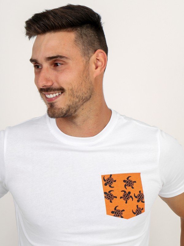 Turtle printed design cotton t-shirt