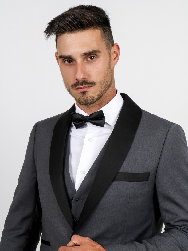 Slim fit ceremonial suit with waistcoat