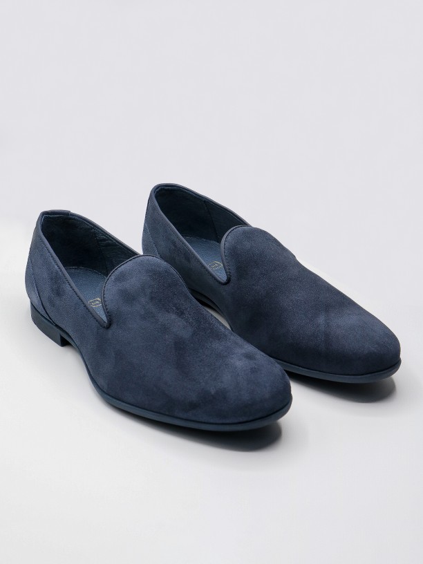 Suede leather casual loafers