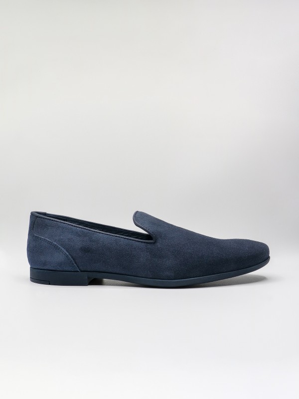 Suede leather casual loafers