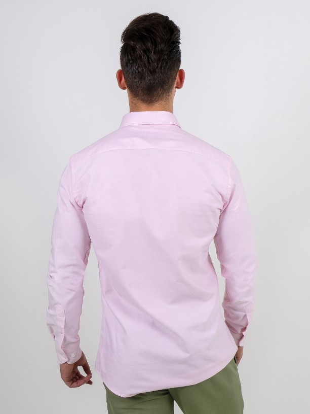Camisa de algodão com bordado