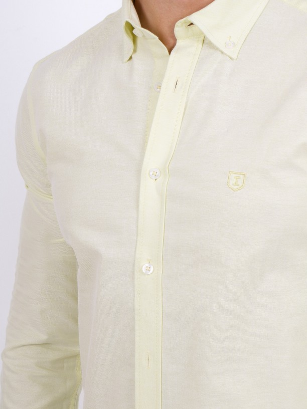 Camisa de algodón con bordado