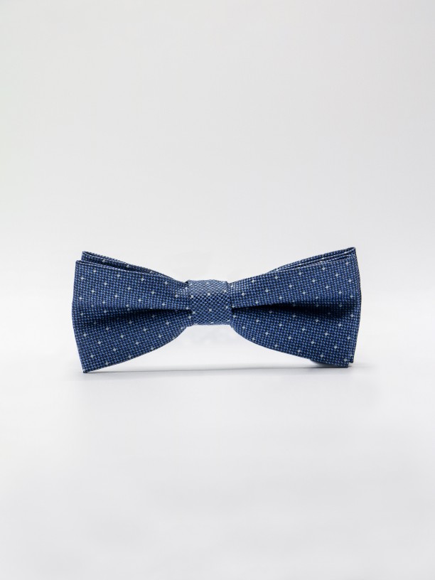 Micro dotts pattern bow tie