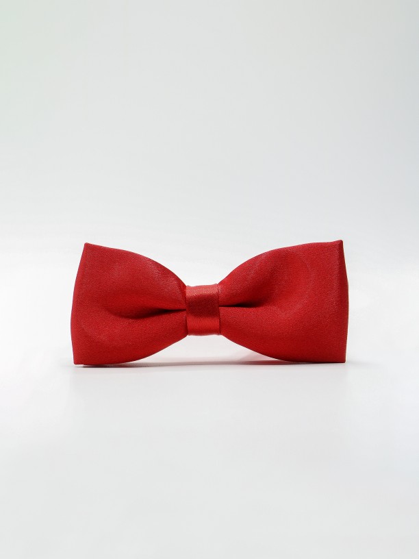 Satin plain bow tie