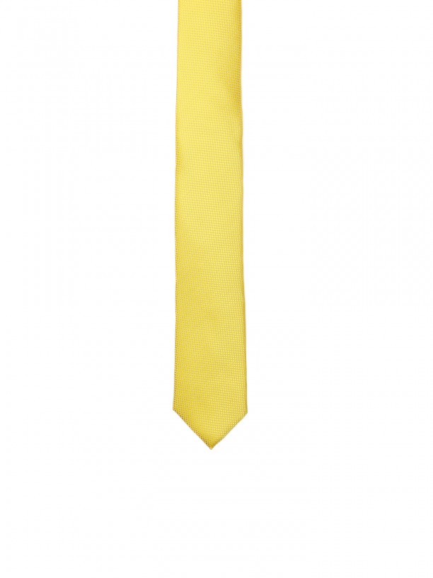 Slim tie with micro pattern