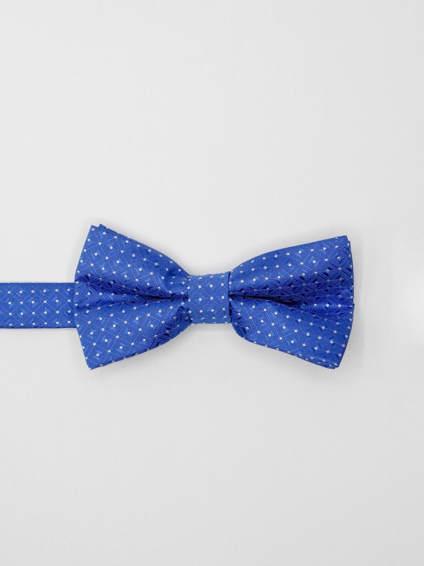 Micro dotts pattern bow tie