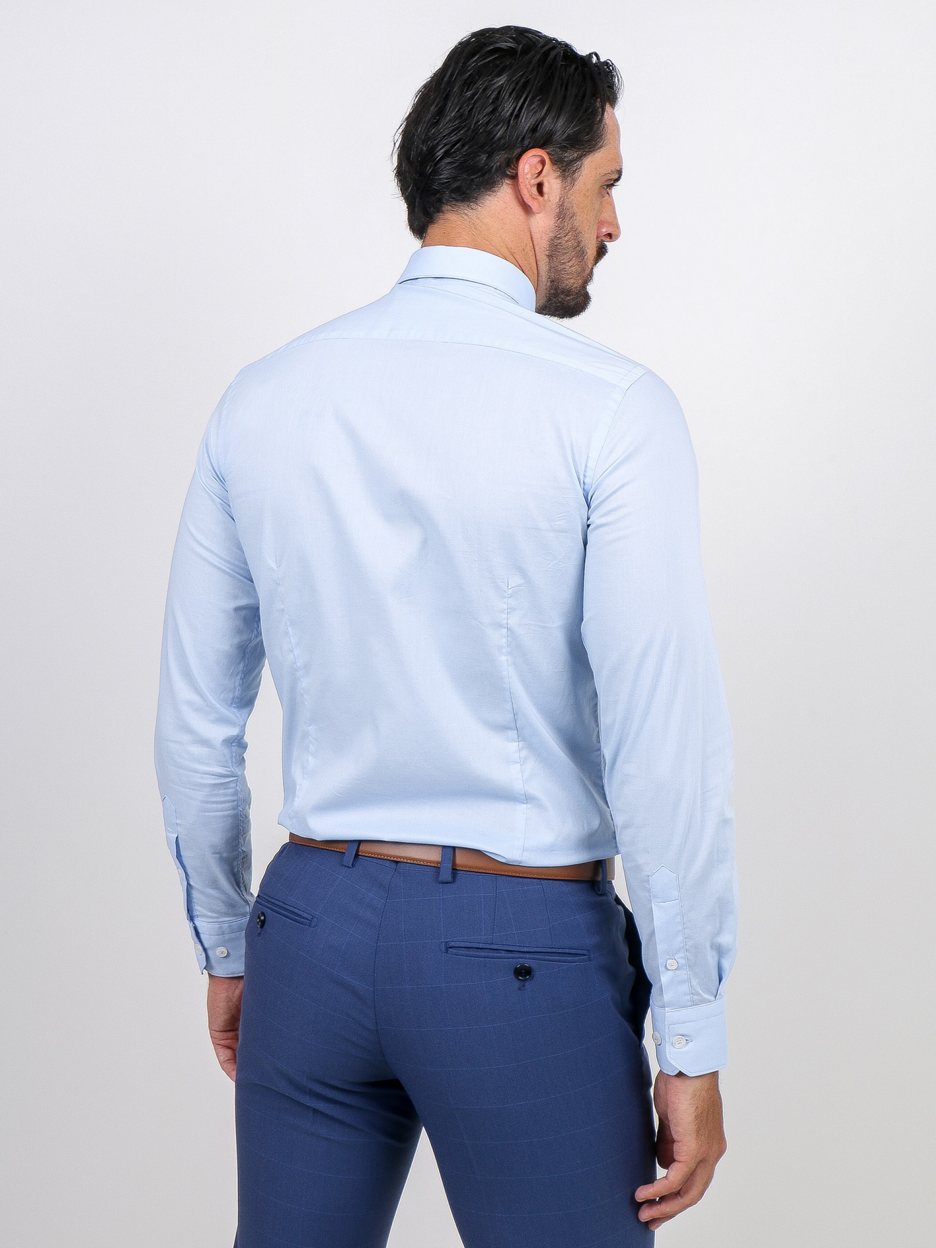 Slim fit plain classic shirt