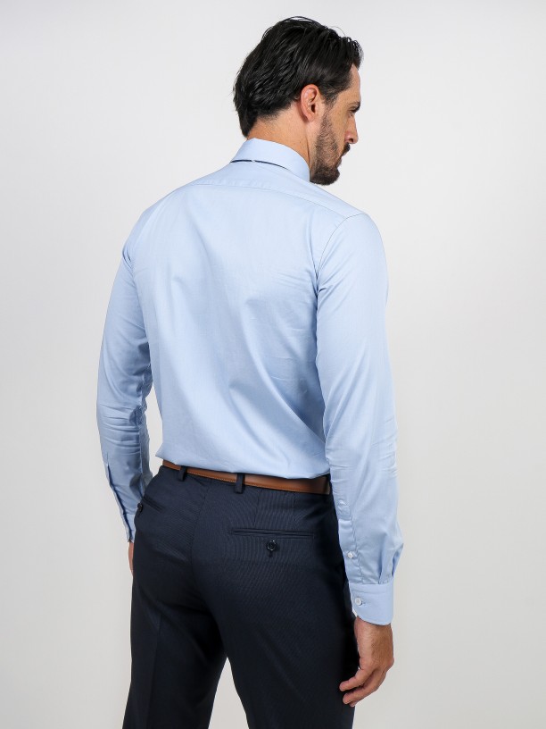 Regular fit plain elegant shirt