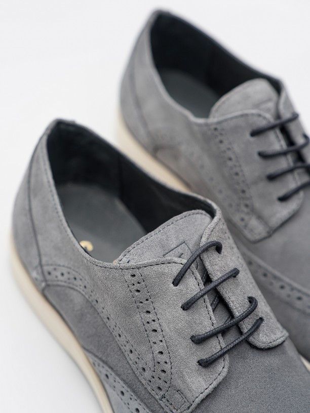 Suede leather casual shoes
