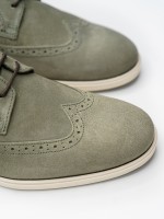 Sapato casual pele camurça picado Sapato casual pele camurça picado