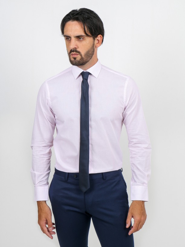 Regular fit striped classic shirt