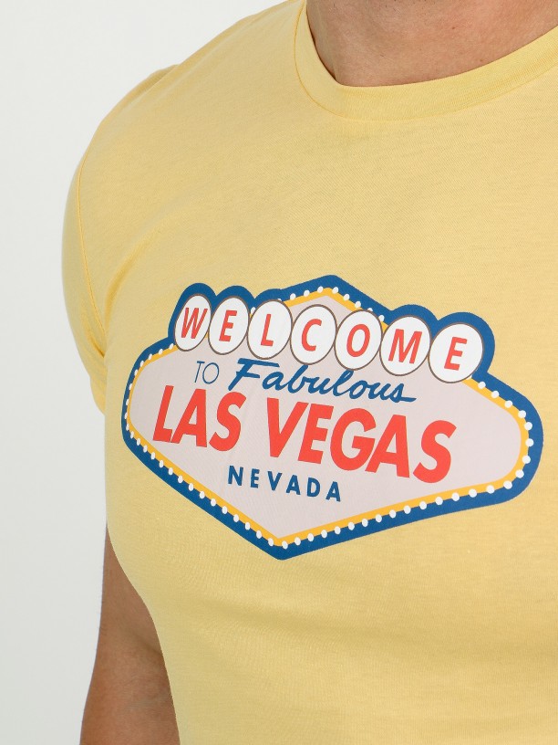 T-shirt 100% algodão Las Vegas
