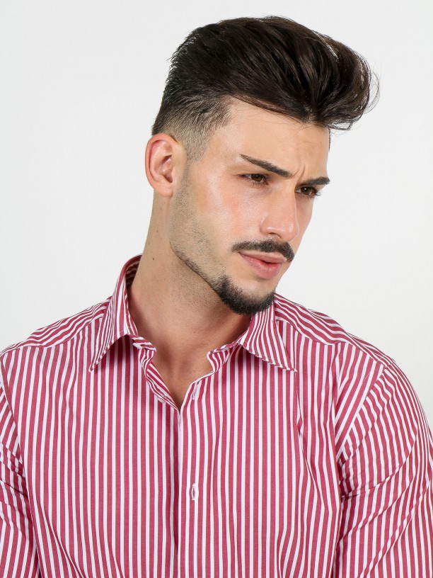 Camisa clssica riscas regular fit