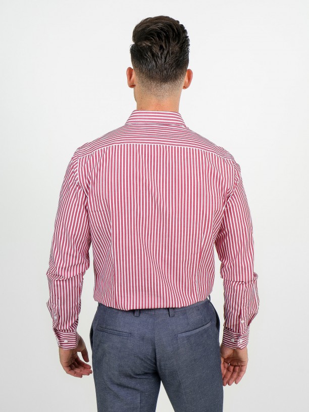 Camisa clssica riscas regular fit