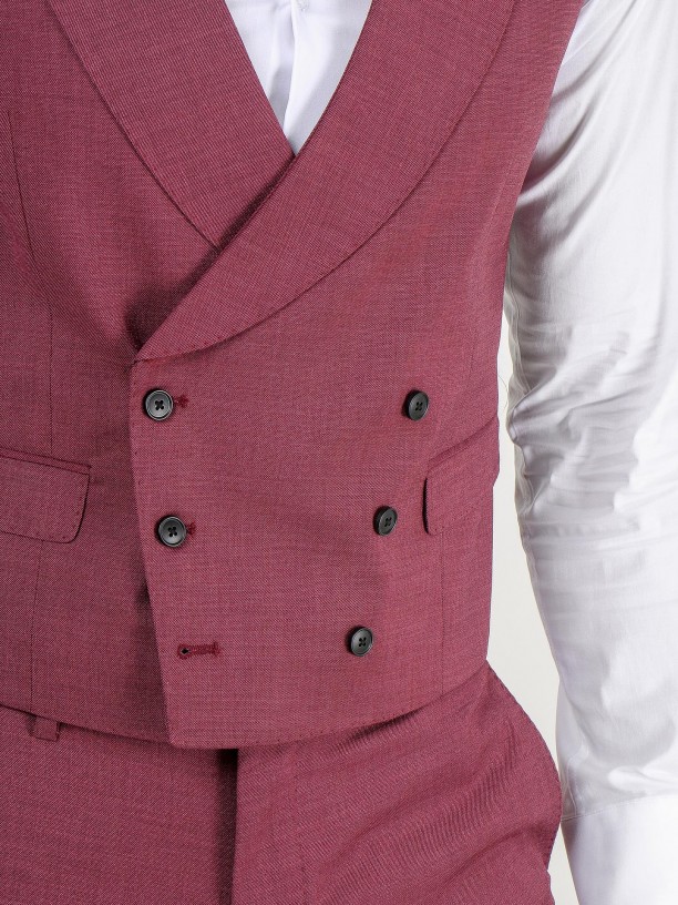 Colete clássico cruzado slim fit Colete clássico cruzado slim fit