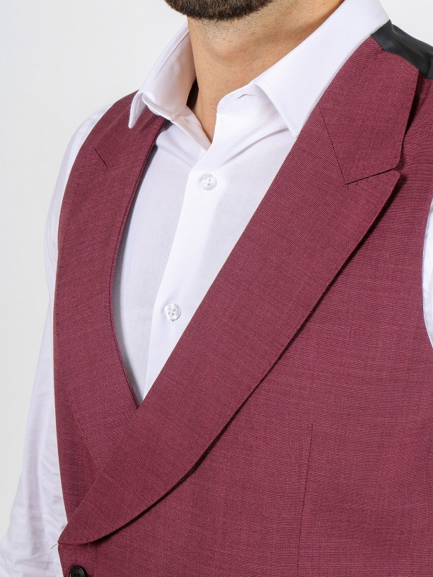 Colete clássico cruzado slim fit Colete clássico cruzado slim fit
