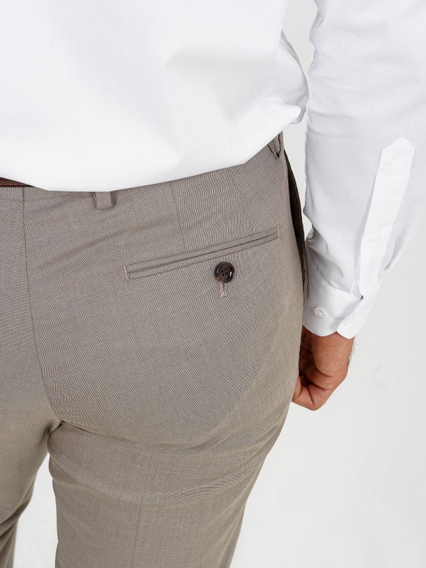 Fato de micro padrão regular fit Fato de micro padrão regular fit
