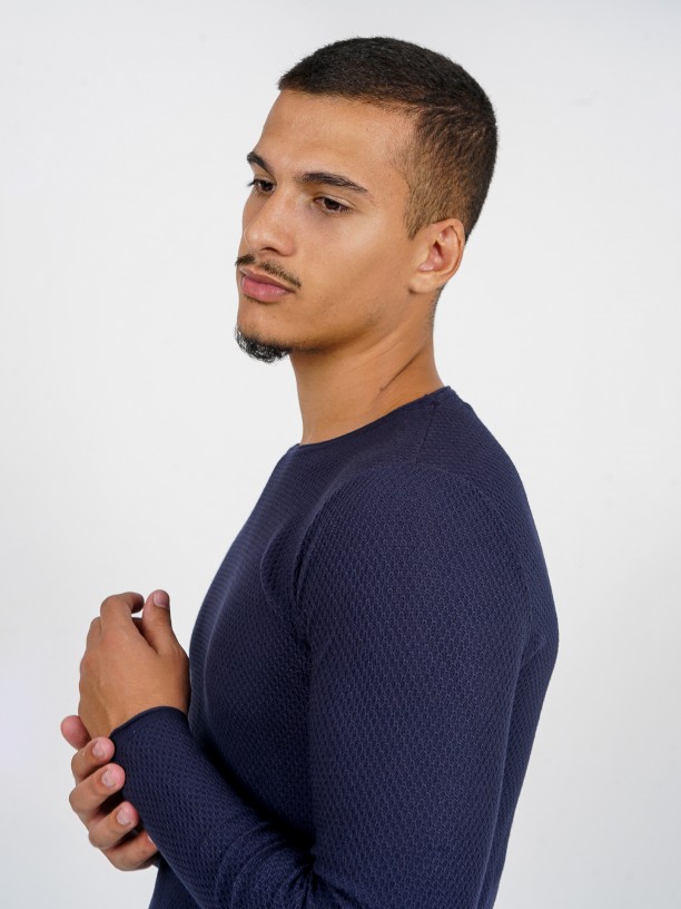 Structured knit sweater Structured knit sweater