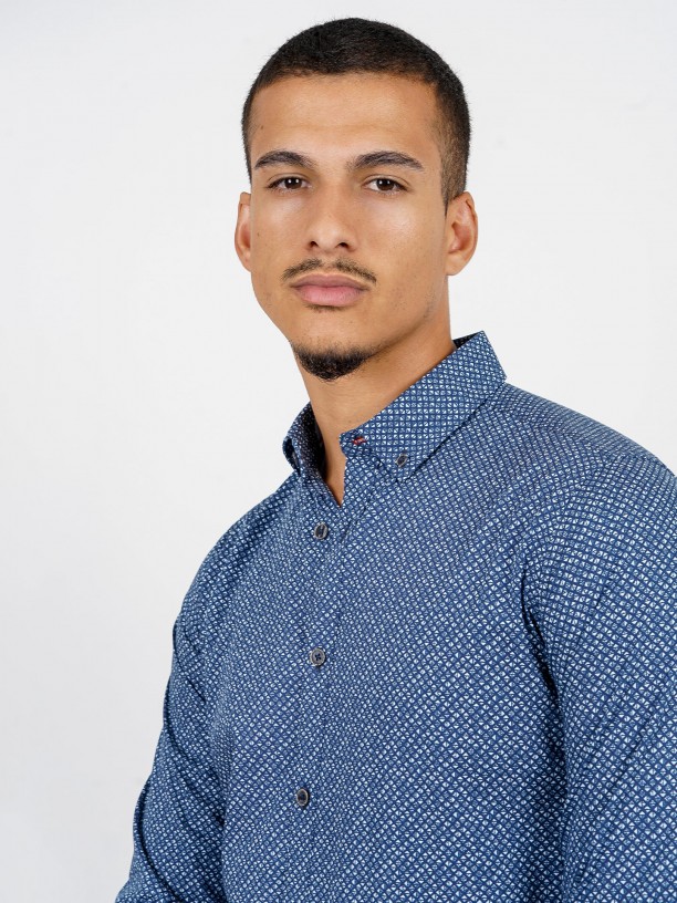 Camisa de algodn con estampado