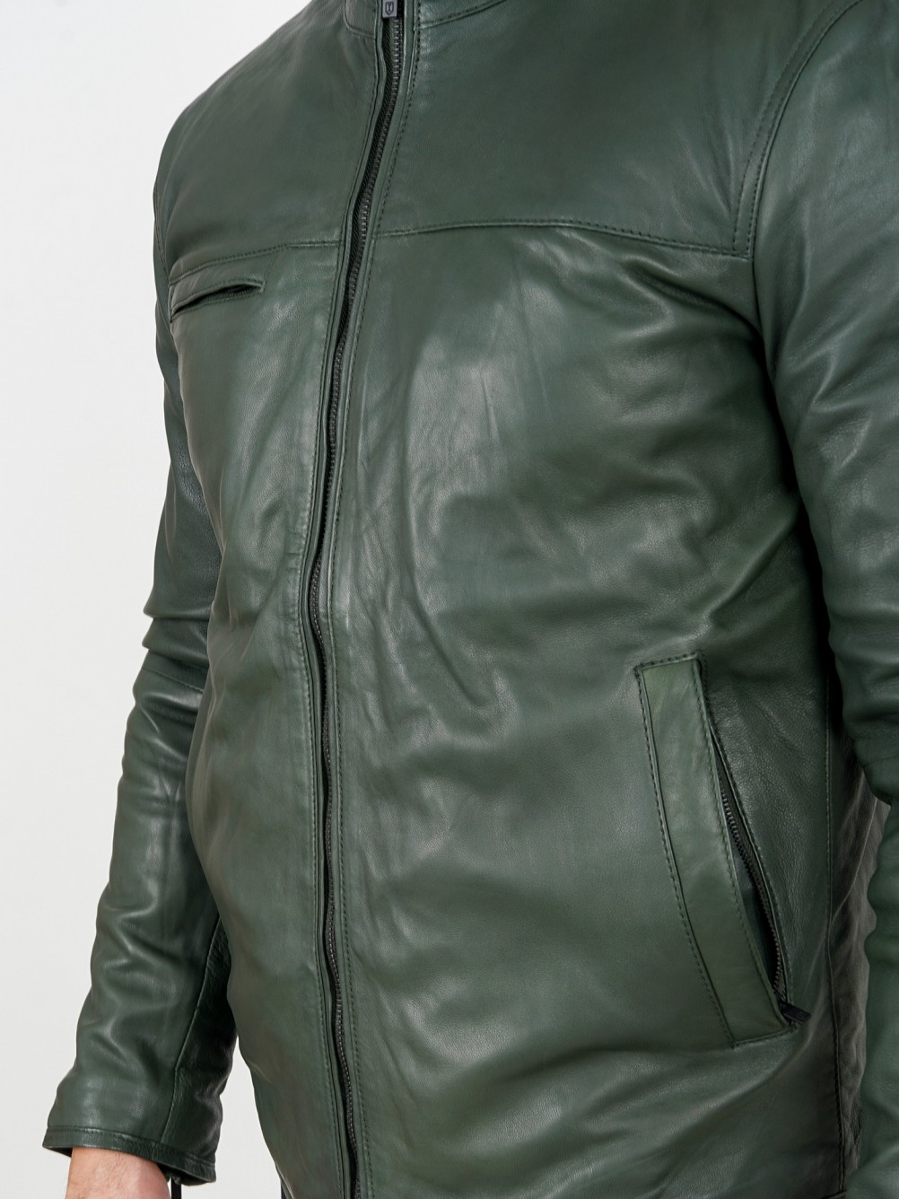 Blus�o de pele genu�na
