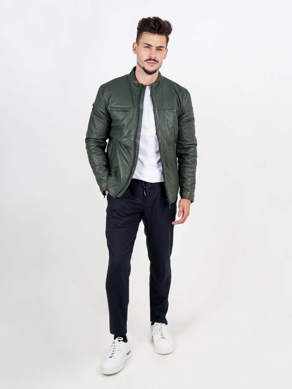 Blus�o de pele genu�na