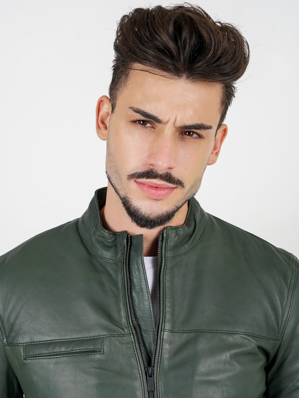 Blus�o de pele genu�na