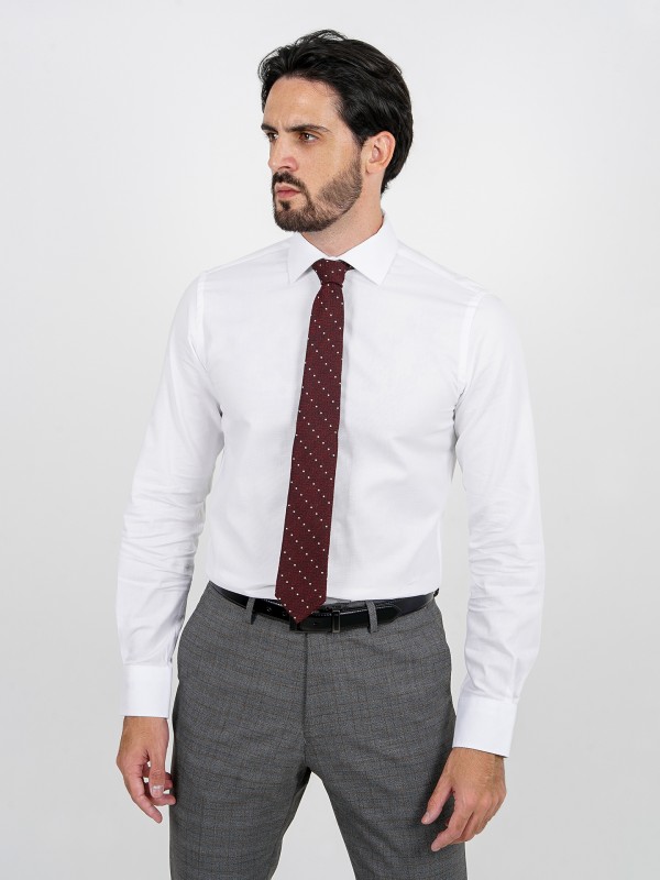 Slim fit structured classic shirt
