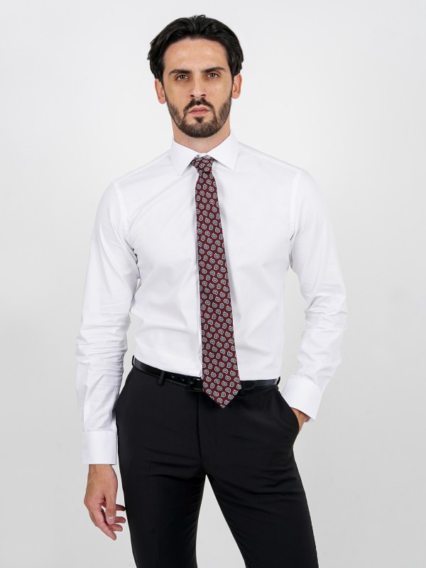Camisa clssica micro padro regular fit