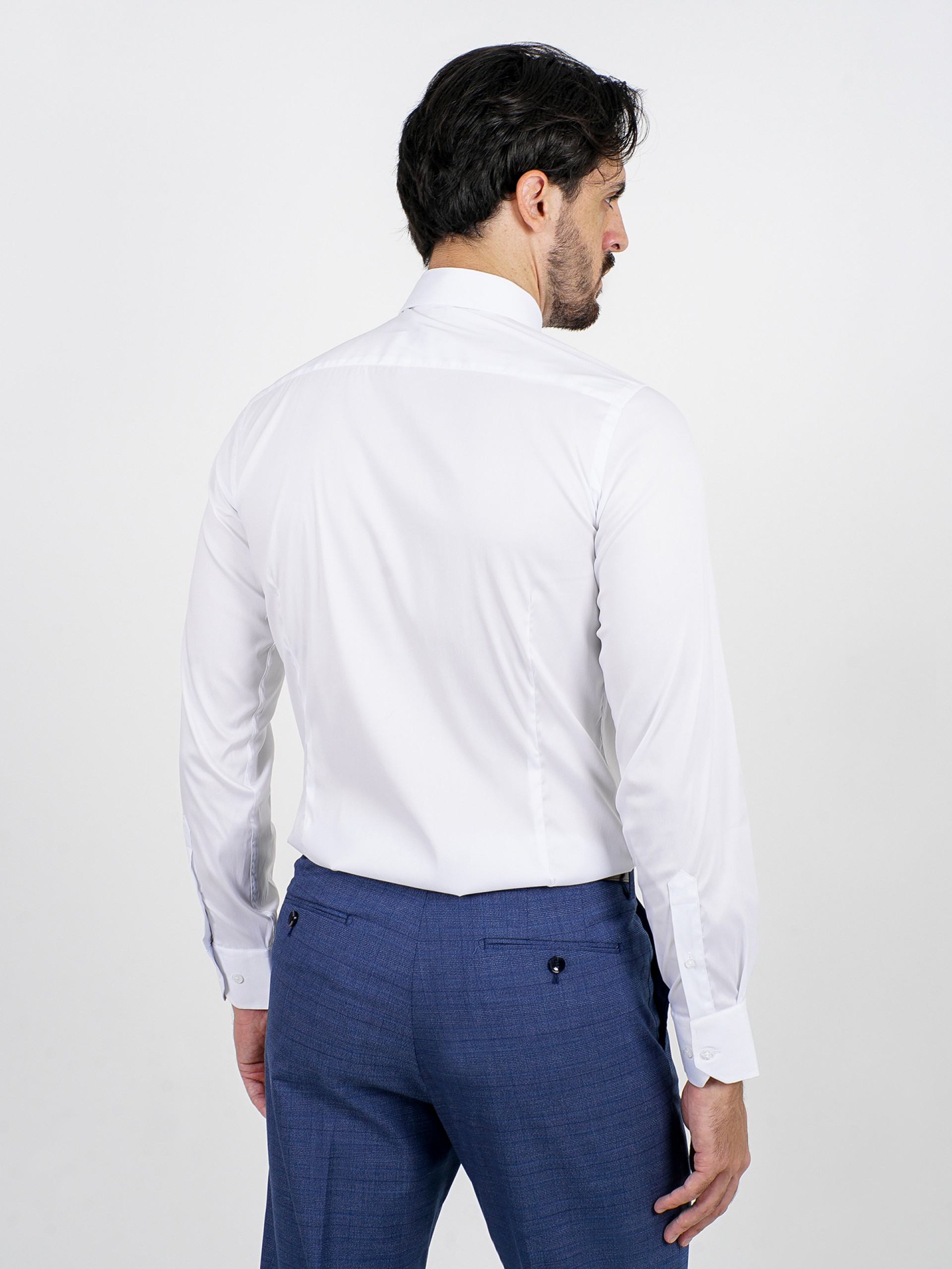 Camisa clįsica elįstica slim fit