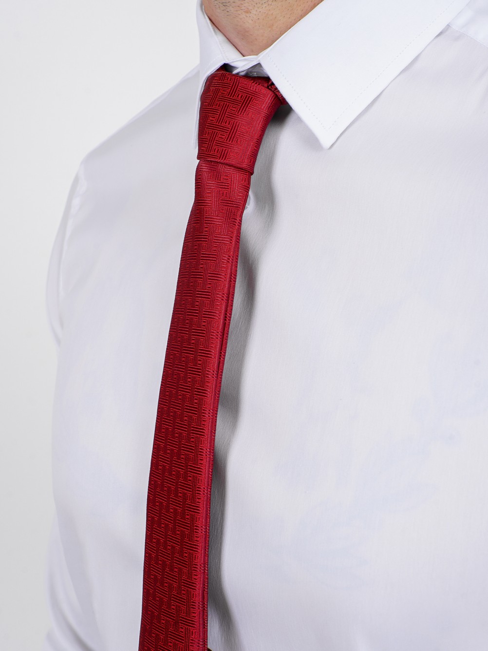 Camisa cl�ssica lisa slim fit el�stica